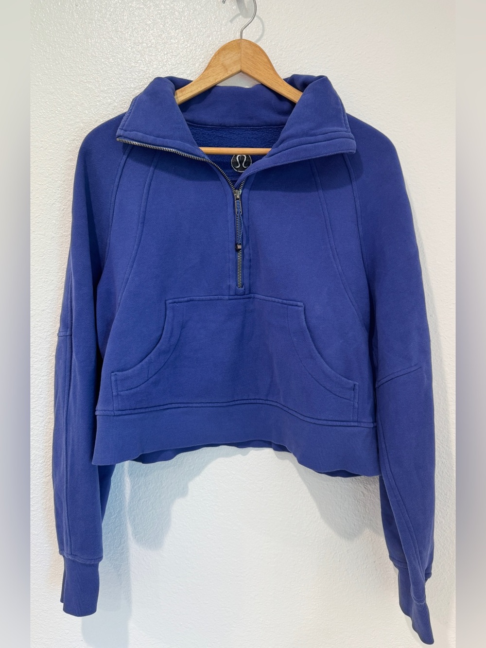 Lululemon Scuba Oversized Funnel Neck Half Zip Pullover Sweatshirt Indigo XS/S